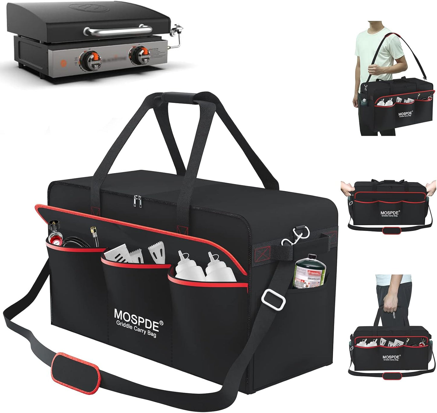 Funda parrilla 22pulg Blackstone 1813 con cubierta y bolsa 600D