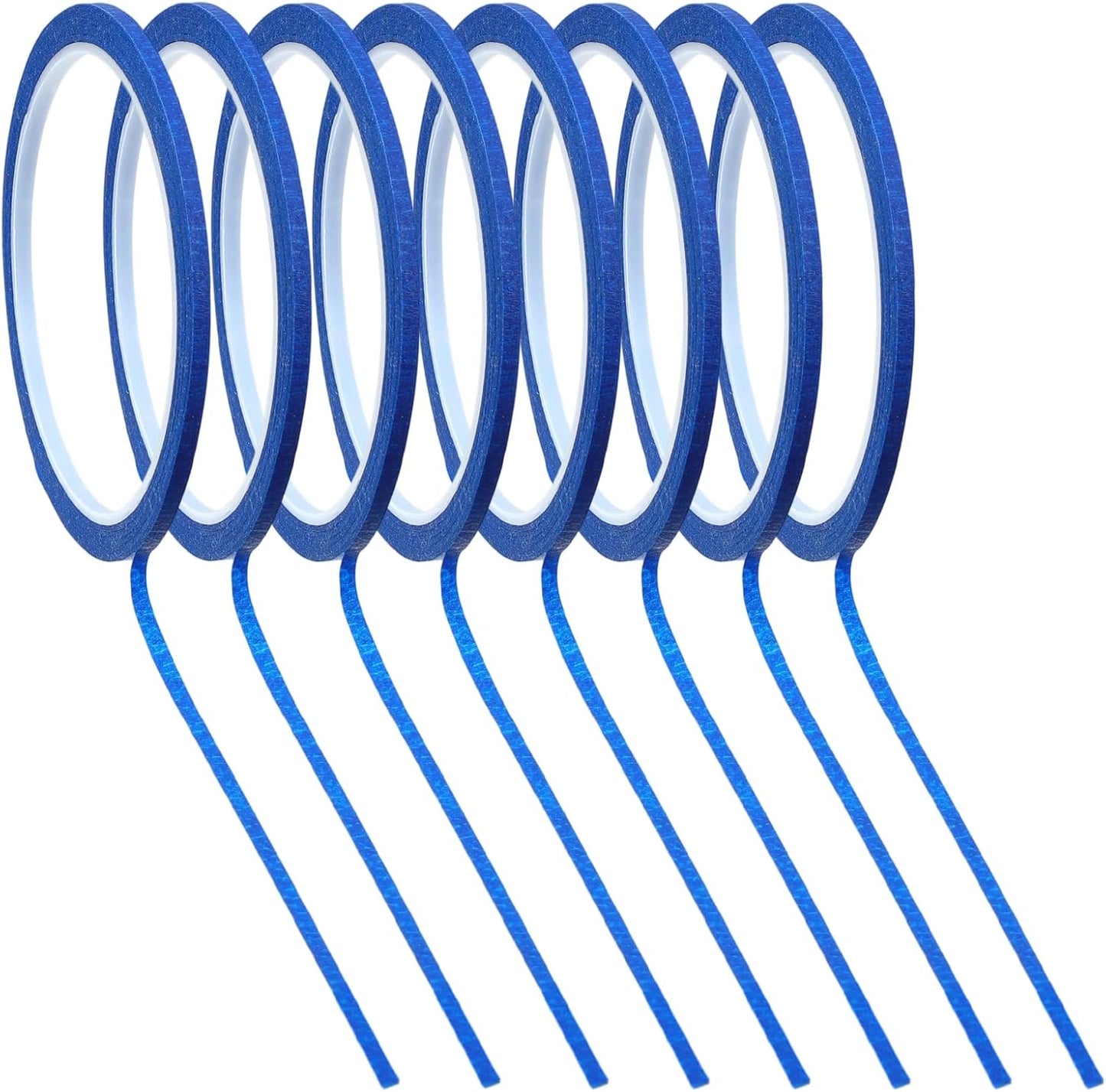 8 Rollos Cinta Fina Adhesiva 22yd 1/8pulg Pared Auto