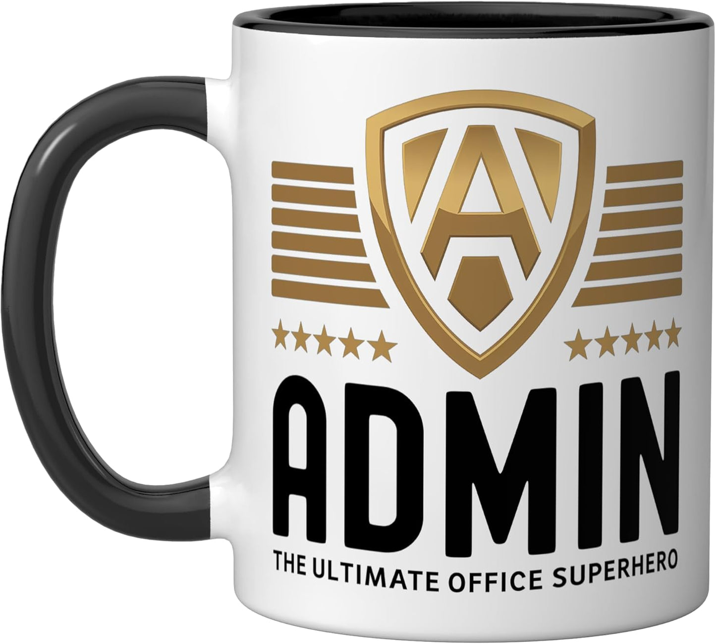 Taza cerámica para administrador de sistemas negro/blanco