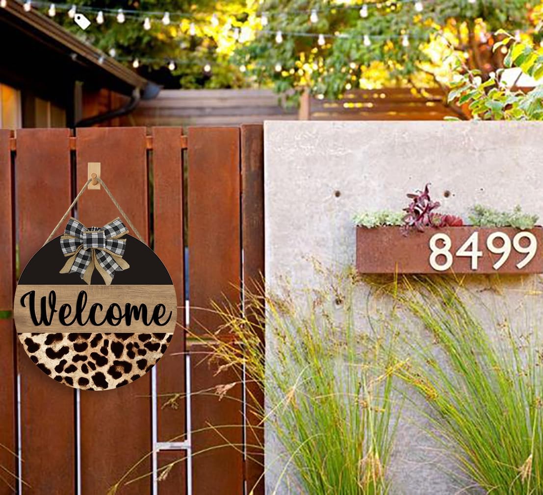 Gancho puerta leopardo colgante 12x12pulg