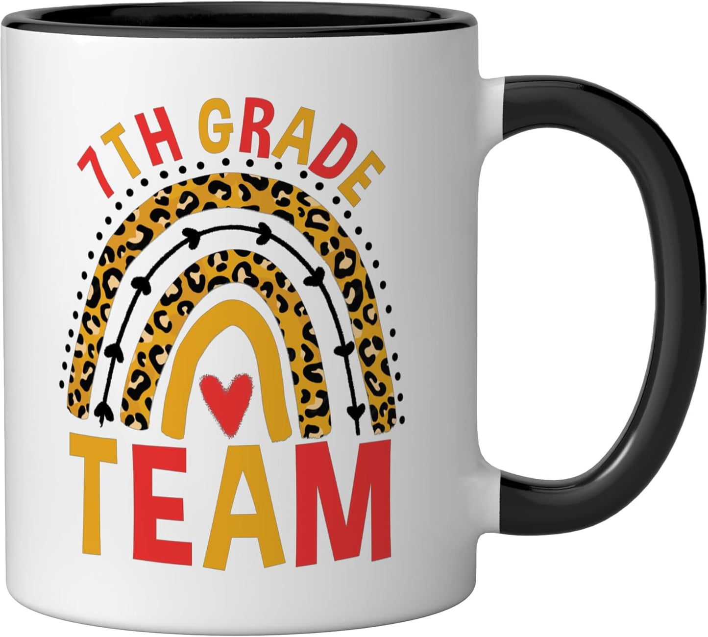 Taza cerámica para escuela secundaria león negro/blanco