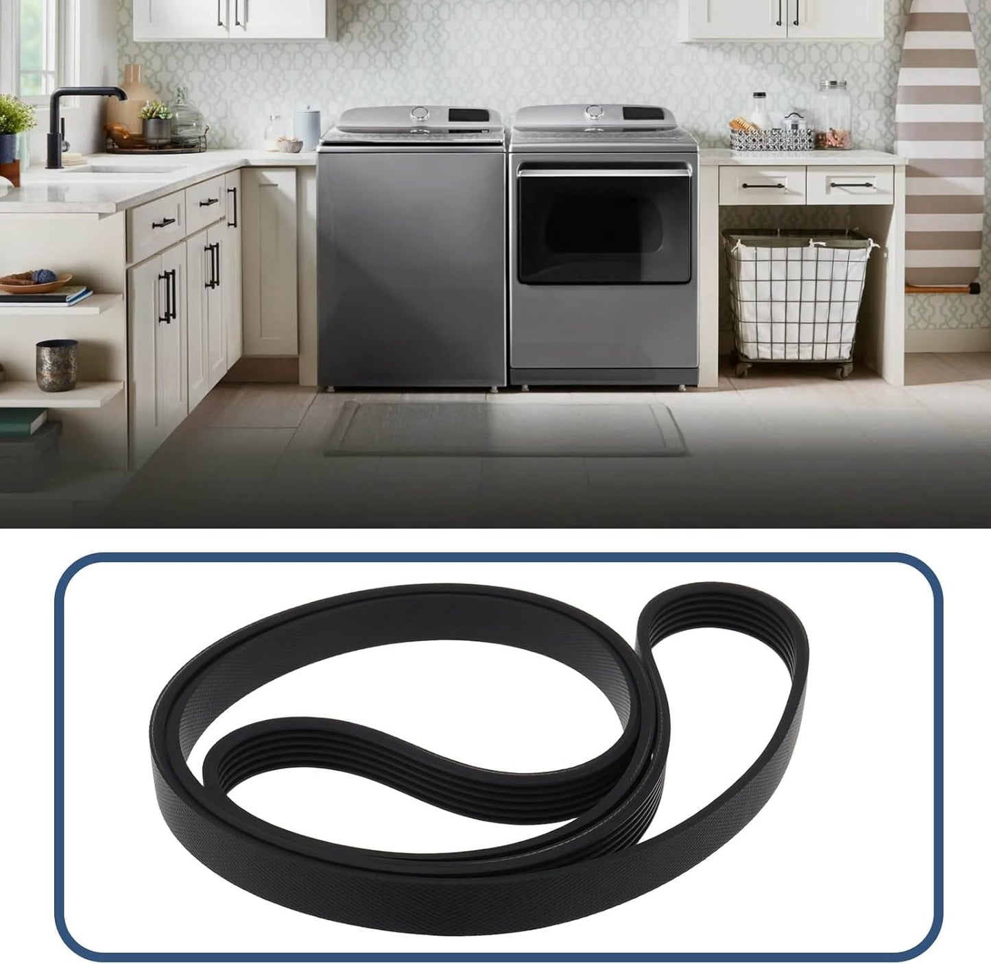 Cinturón lavadora 6 costillas 51.33" comp Whirlpool Maytag