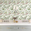 Papel tapiz floral vintage autoadhesivo 16.9x118.1pulg