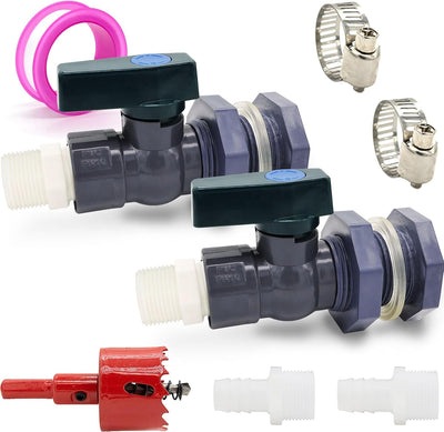 Kit desviador lluvia PVC 3/4 pulg adaptador manguera