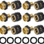 Conector rápido manguera jardín 3/4pulg set 6
