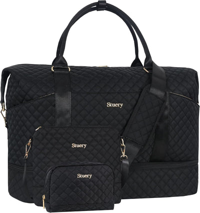 Bolsa fin de semana para mujer con compartimento zapatos y aseo