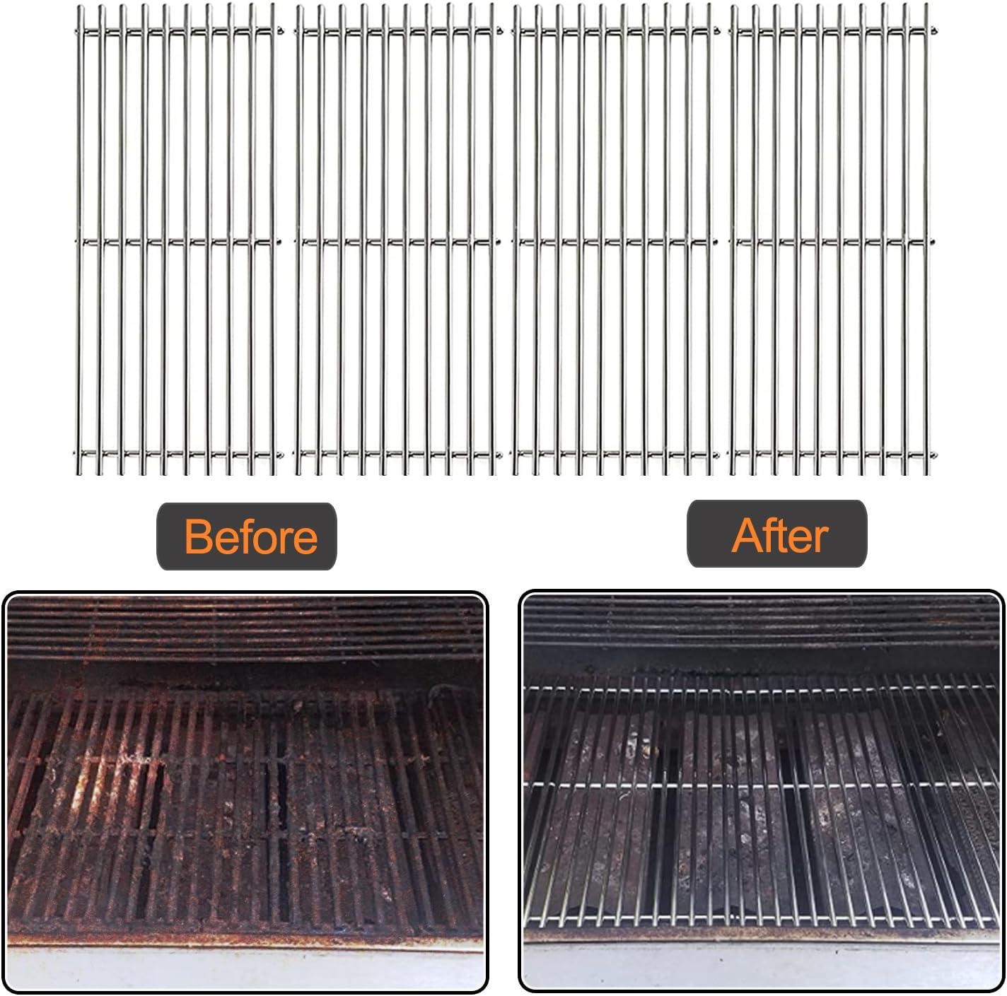 Rejilla coccion y repuestos para parrilla Master Forge BG179A set 4