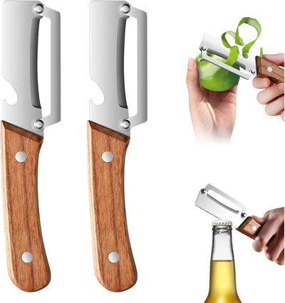 Peladores multifuncionales de verduras 2 en 1 de acero inoxidable
