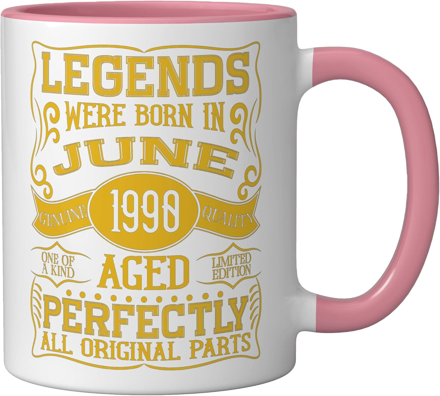 Taza Cerámica Cumpleaños 36th Pink/White