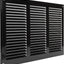 Cubierta ventilación acero galvanizado negro 12x8pulg