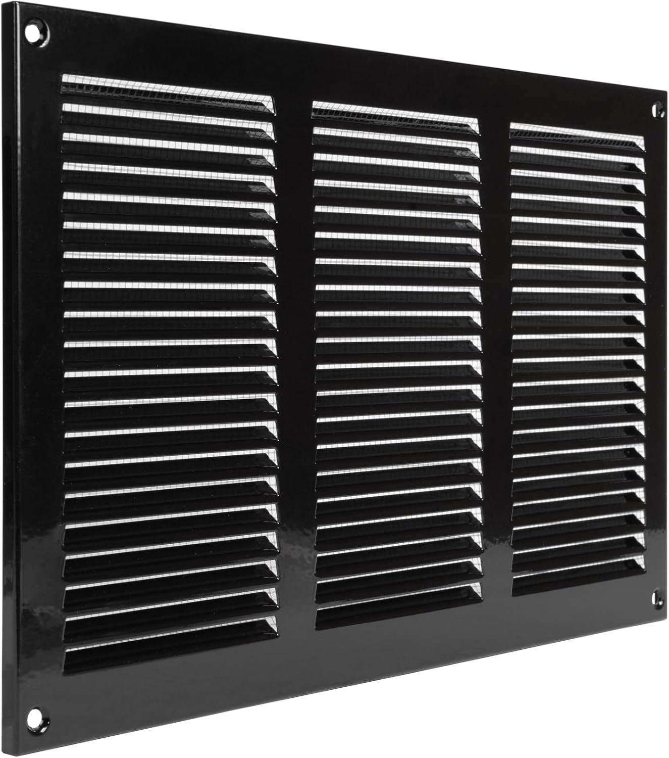 Cubierta ventilación acero galvanizado negro 12x8pulg
