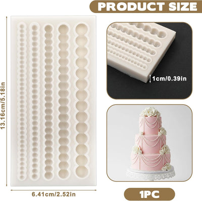 Molde de fondant decorativo para pasteles y cupcakes de silicona