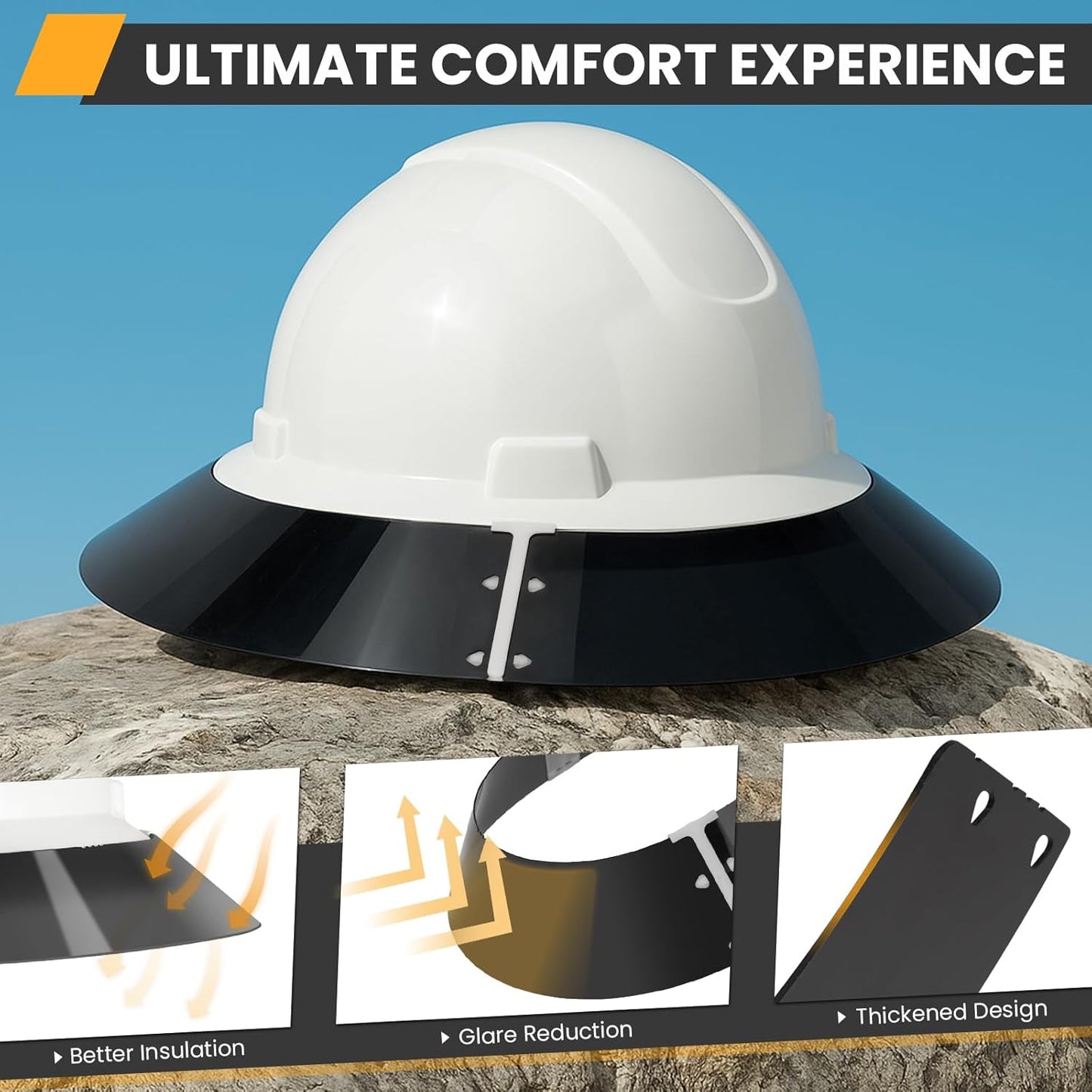 Visera casco duro comp LANON proteccion solar