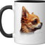 Taza Cerámica para Perros Negro/Blanco