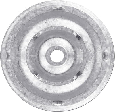 Placas púas aislamiento techos 2-3/8pulg metal galvanizado