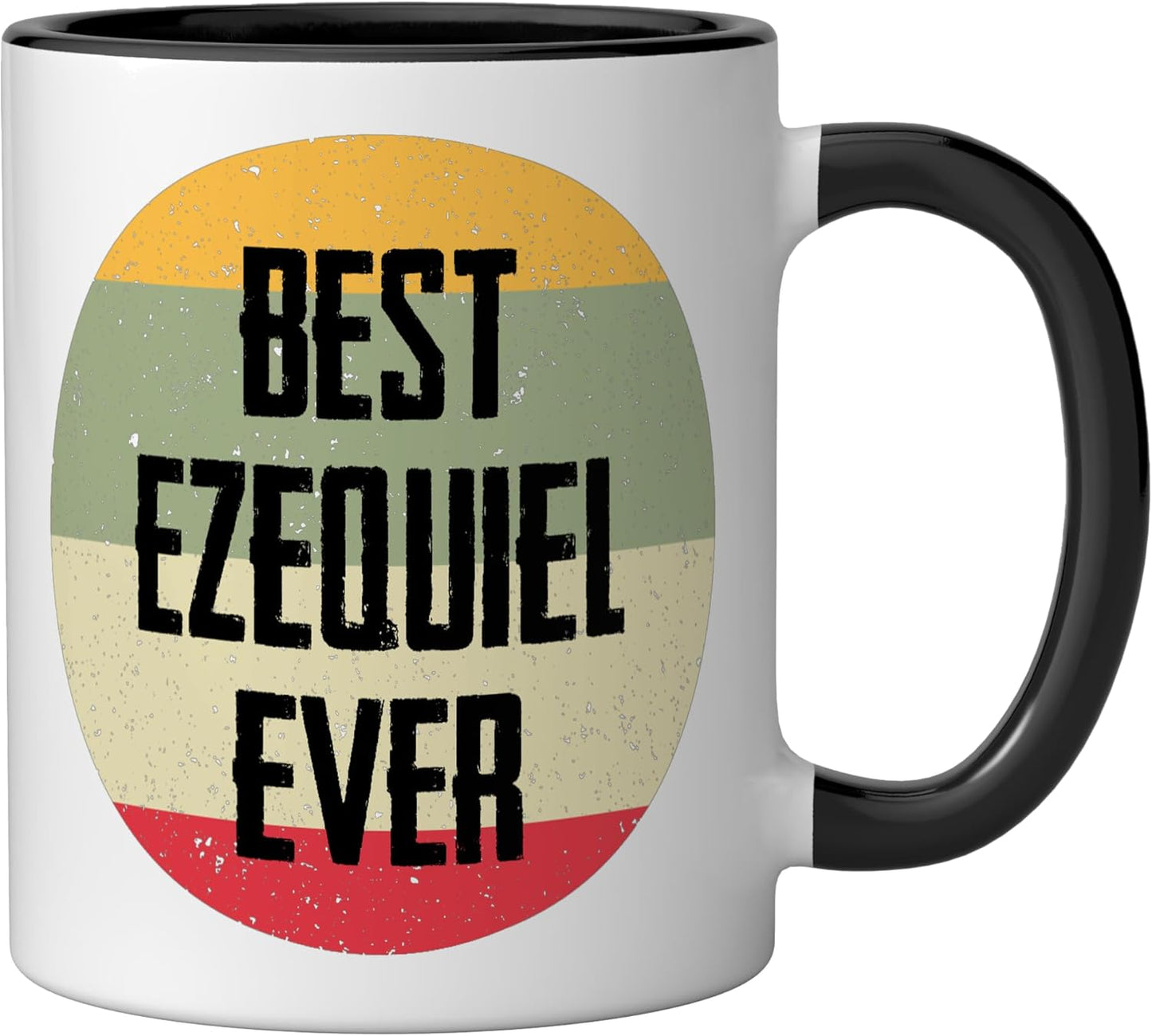 Taza Cerámica Ezequiel Ever Negro/Blanco