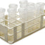 10 Tubos Florales 2.0oz con Soporte Esquejes Algodoncillo