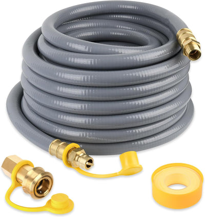 Manguera gas natural 3/4 con conectores latón generador parrilla