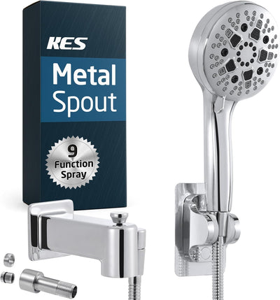 Boquilla ducha de mano metal 9 ajustes alta presion IPS 1/2 y 3/4