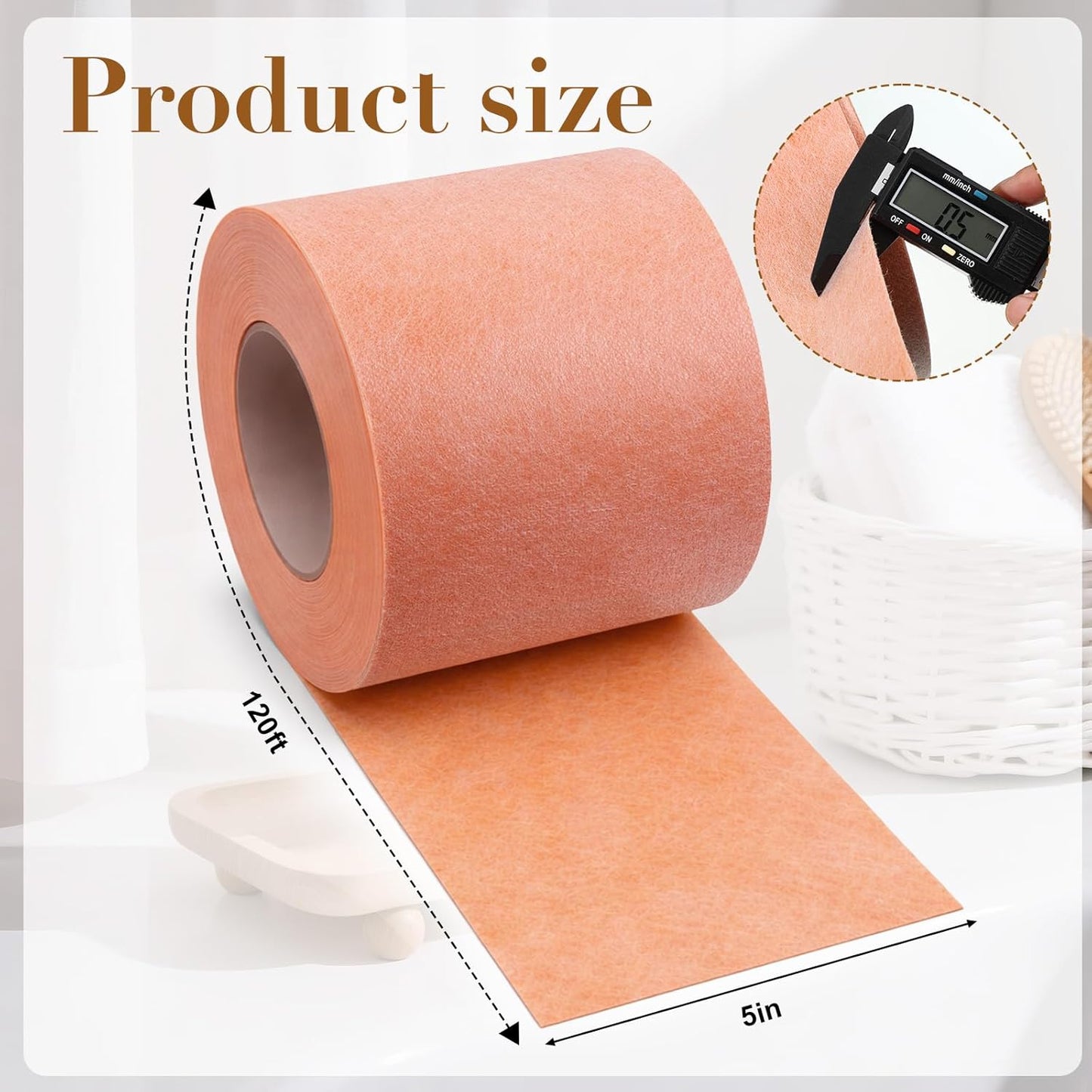 Banda membrana impermeable ducha 5x120pulg 22mils