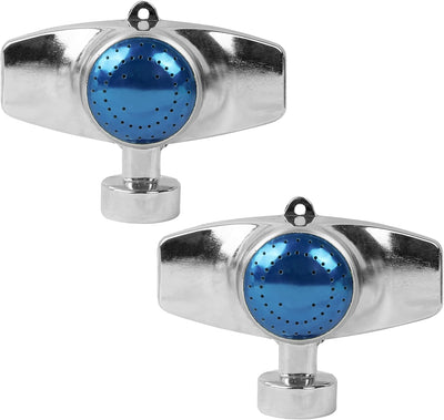 Aspersor metal 360 grados 2 rociadores patrón circular 30ft azul