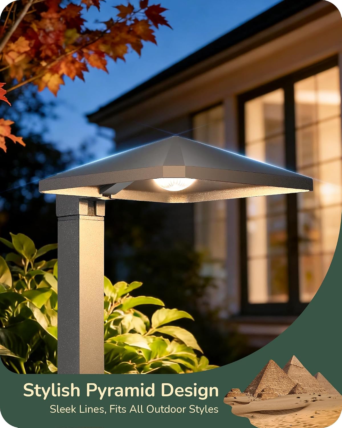 Iluminación paisaje bajo voltaje aluminio 3000K jardín patio