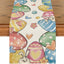 Camino de mesa Pascua con huevo de conejo mantel rectangular decoracion hogar