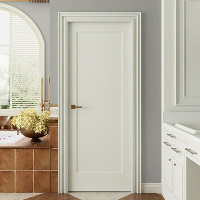 Losa puerta interior 28x80 blancas estilo shaker preensamblada