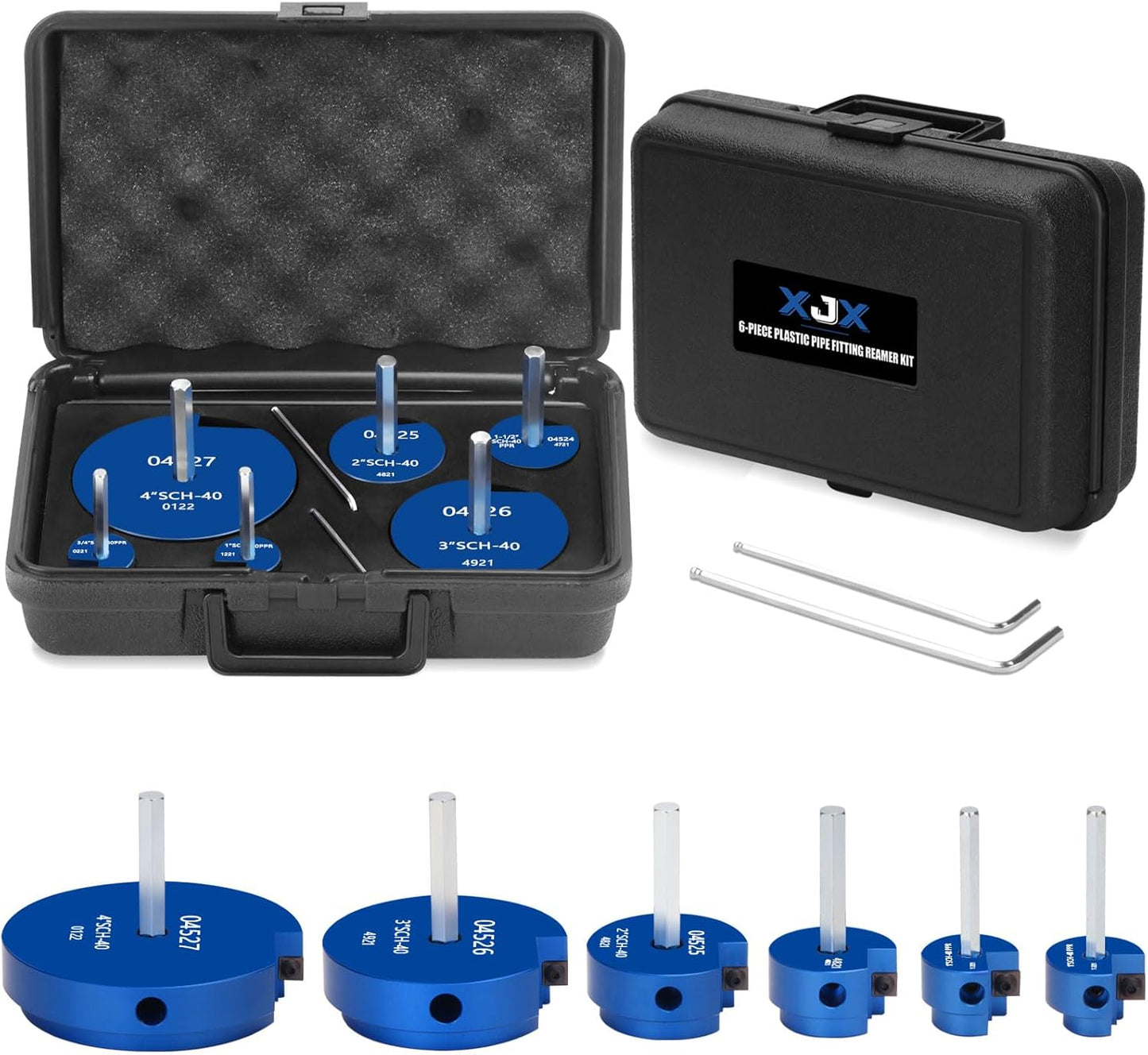 Kit escariador PVC 6 pzas 3/4-4" cabezal PPR75-400