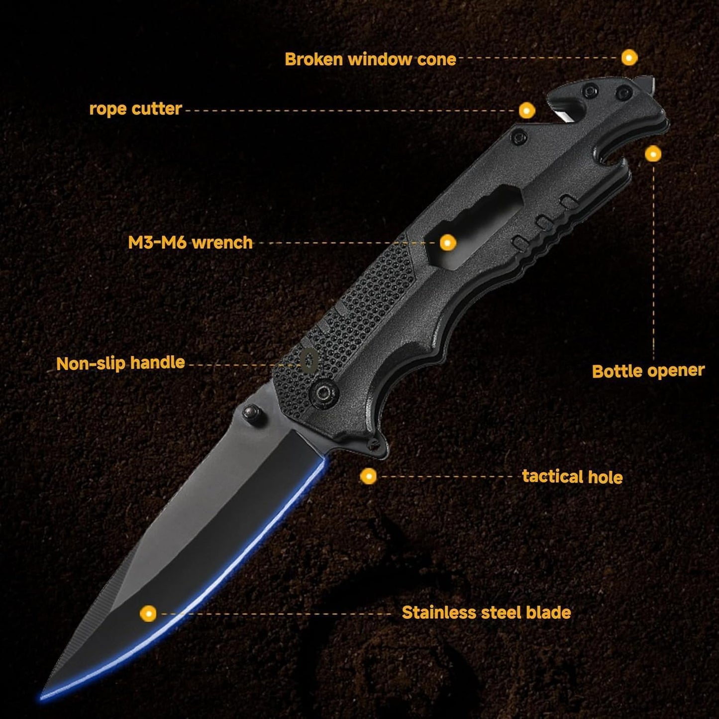 Navaja bolsillo cuchillo plegable táctica EDC