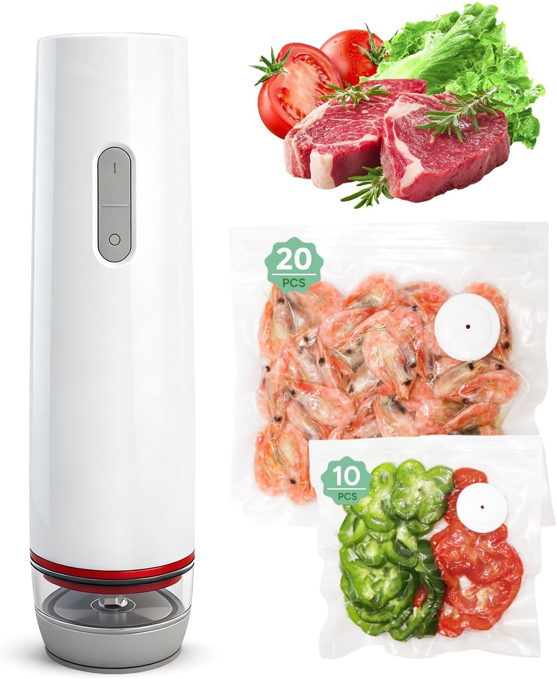 Sellador al vacío mini recargable para comida cocina hogar