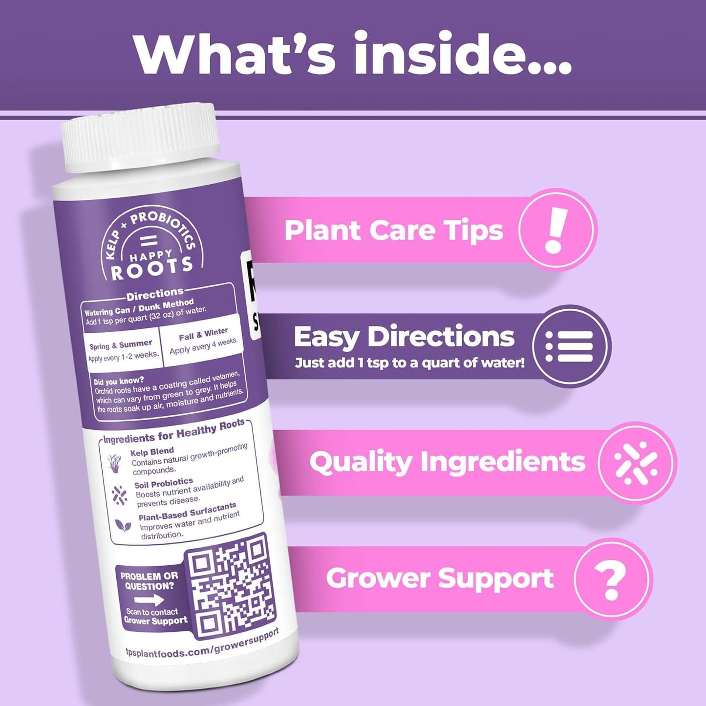Estimulador raíces orquídeas líquido con algas y probióticos 8oz