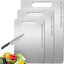 Tabla de cortar de acero inoxidable grado alimenticio 304 para cocina