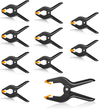 Abrazaderas resorte 4.5pulg clips fuertes pack 10