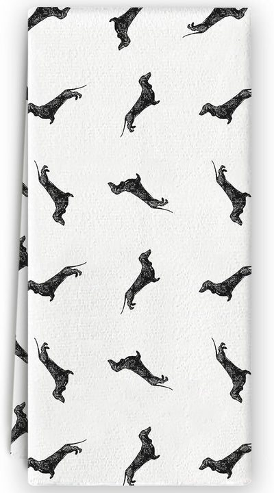 Toallas de cocina de perro salchicha 16 x 24 pulgadas