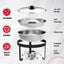 Set 2 Pzas Chafer Acero Inox 5qt Redondo Catering