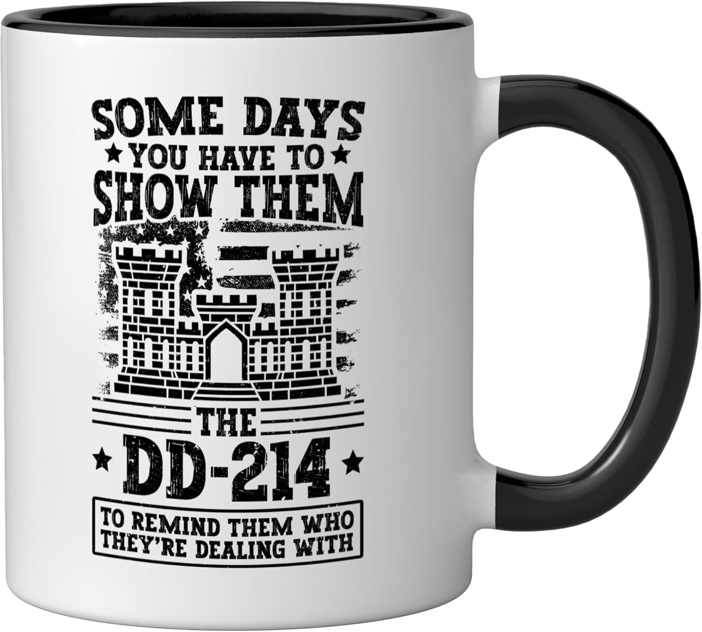 Taza cerámica Combat Engineer Sapper Saps negra/blanca