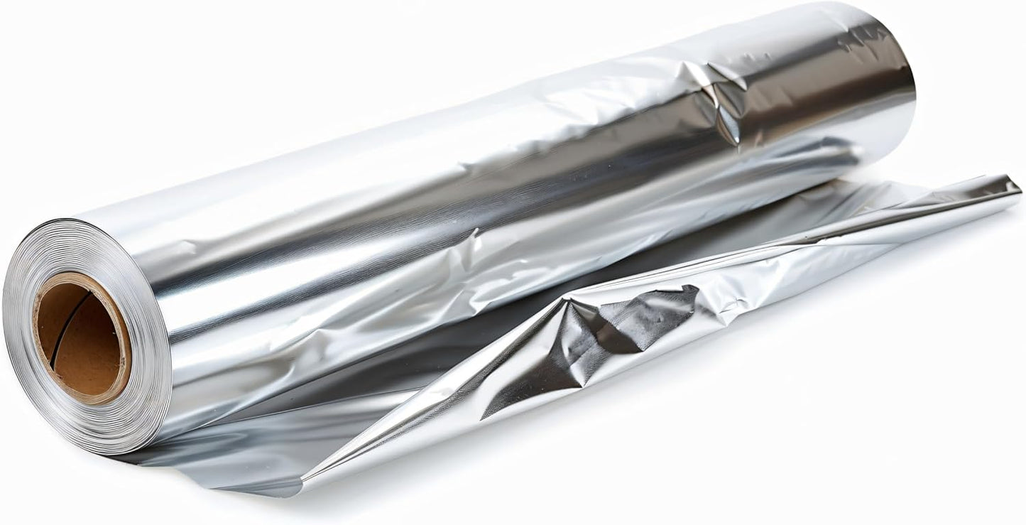 Papel aluminio 18pulg x500pies paq 1unidad