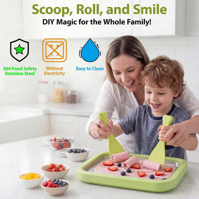 Kit máquina de helado laminado placa fría acero inoxidable 304