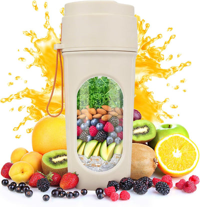 Batidora portátil sin BPA 15oz recargable fácil de limpiar