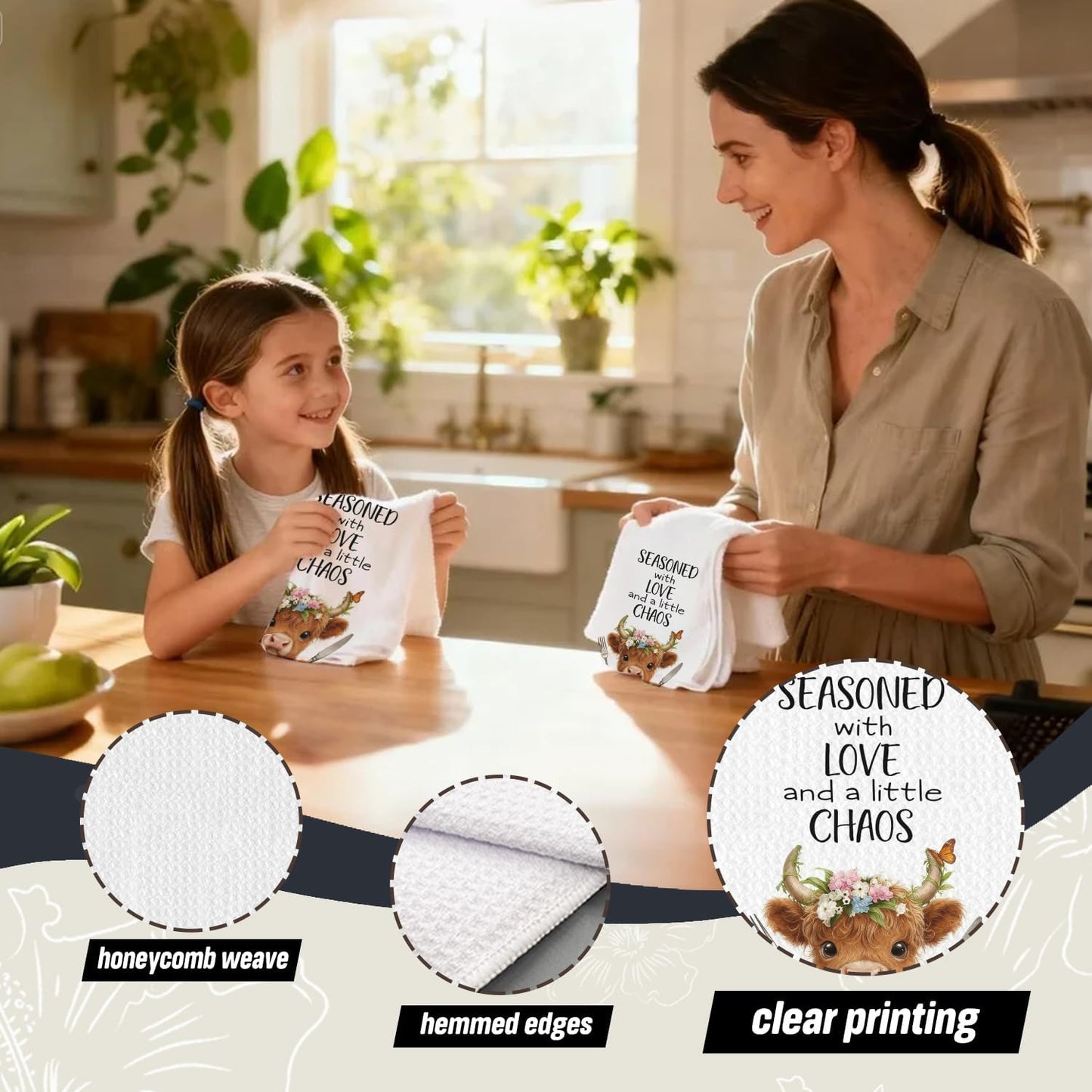 Toallas cocina decorativas 16x24pulg