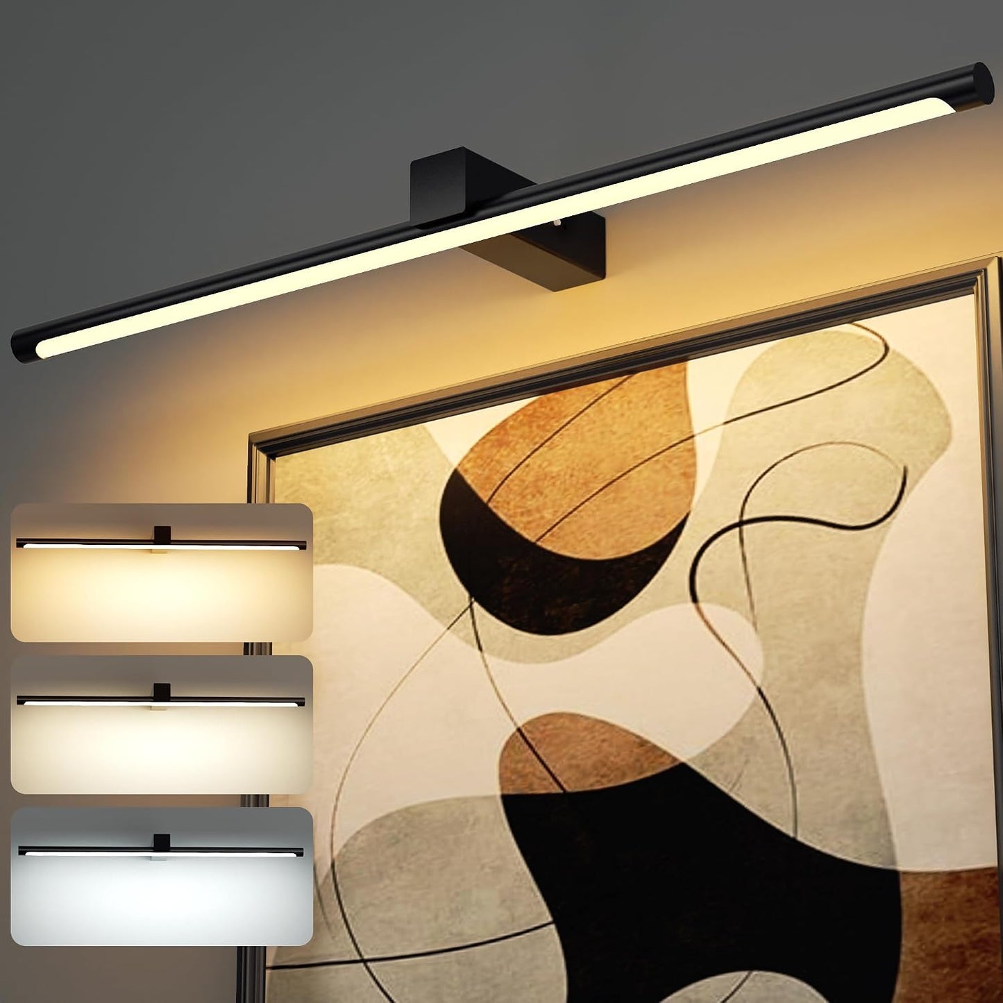Luz artística para pared 23.6pulg recargable 5000mAh 3 temperaturas