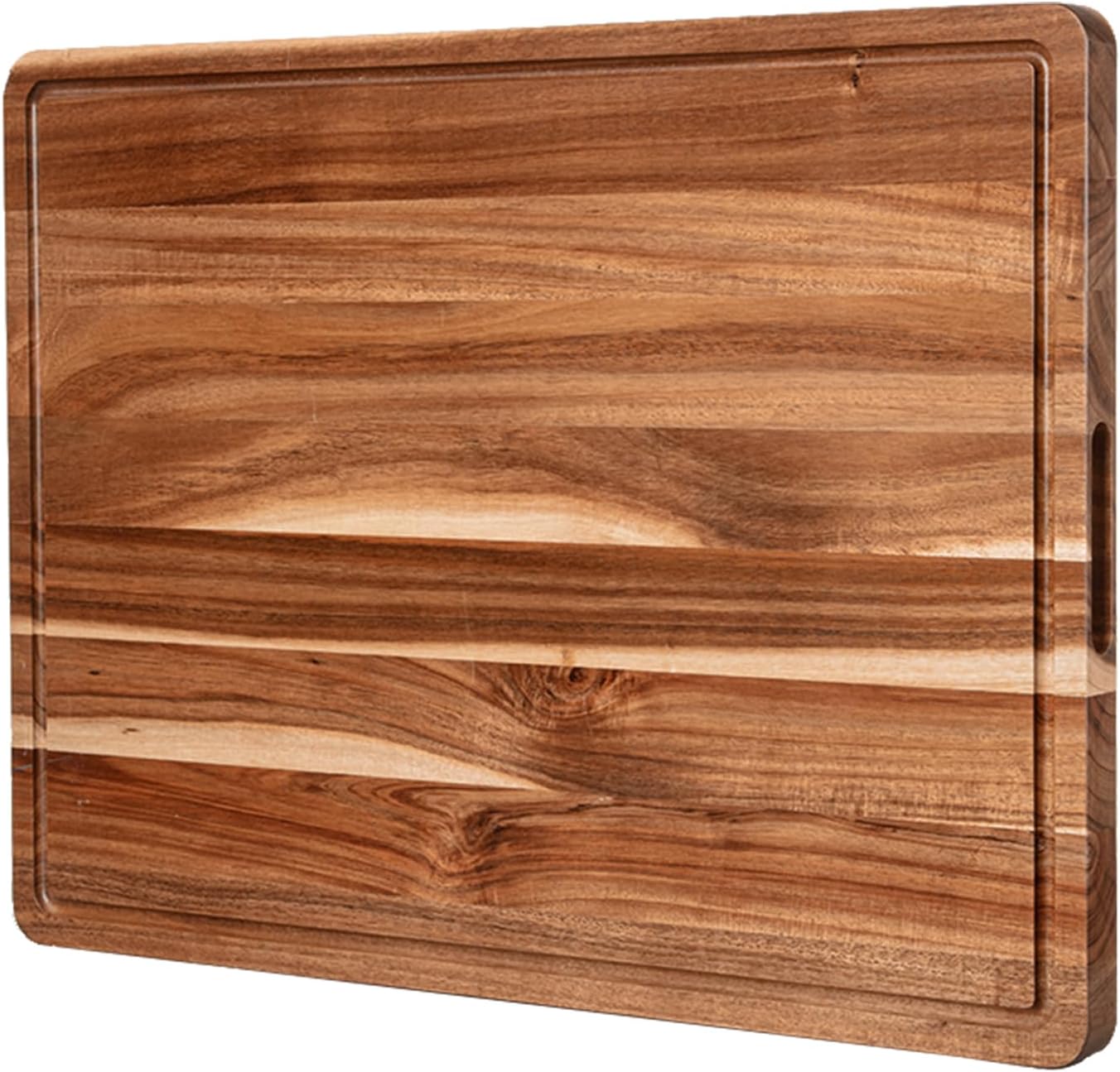 Tabla cortar acacia 24x18pulg cocina bandeja queso charcutería