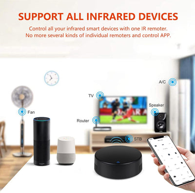 Control remoto IR WiFi 2.4G con termómetro y higrómetro