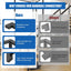 Conector pasamanos 90 grados POM negro paquete