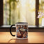 Taza Cerámica para Djembe Africana Negro/Blanco