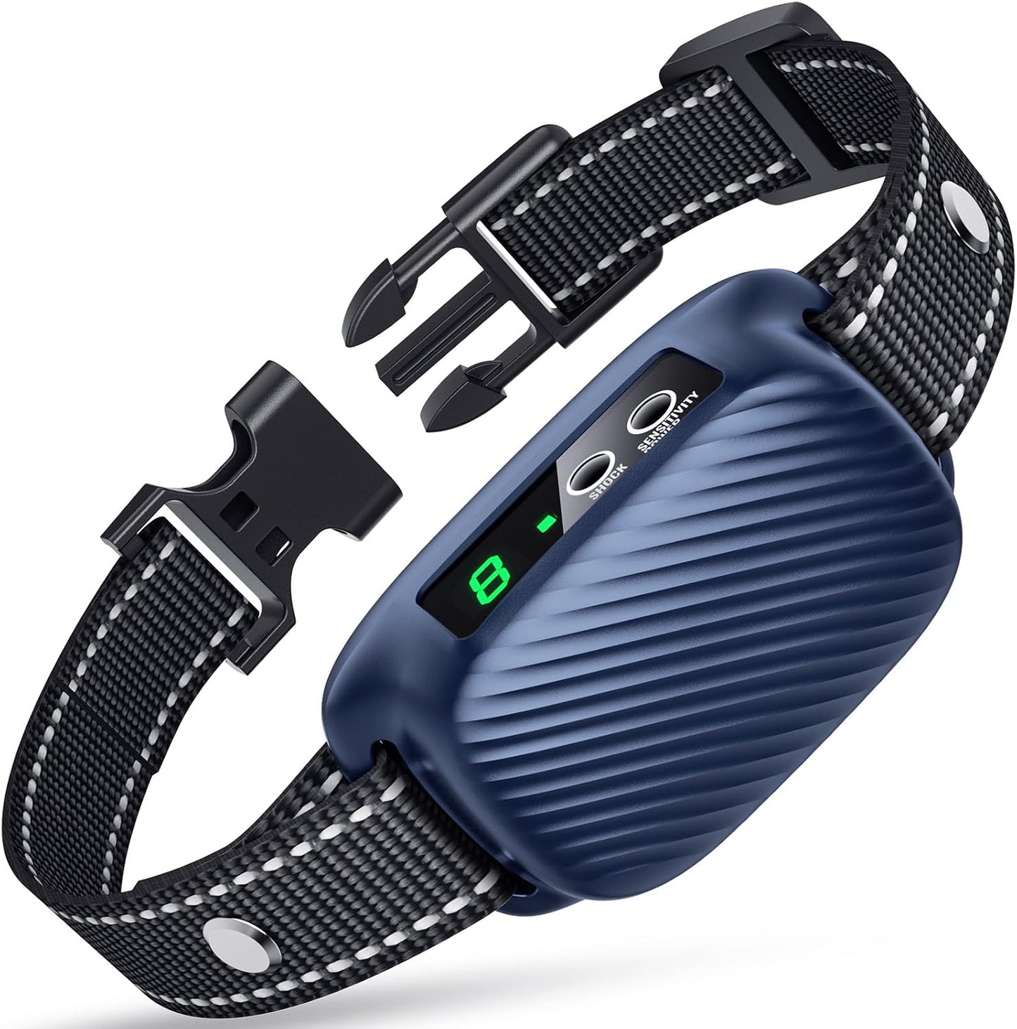 Collar antiladridos recargable 8 niveles vibración choque