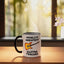 Taza de cerámica para guitarrista eléctrico negro/blanco