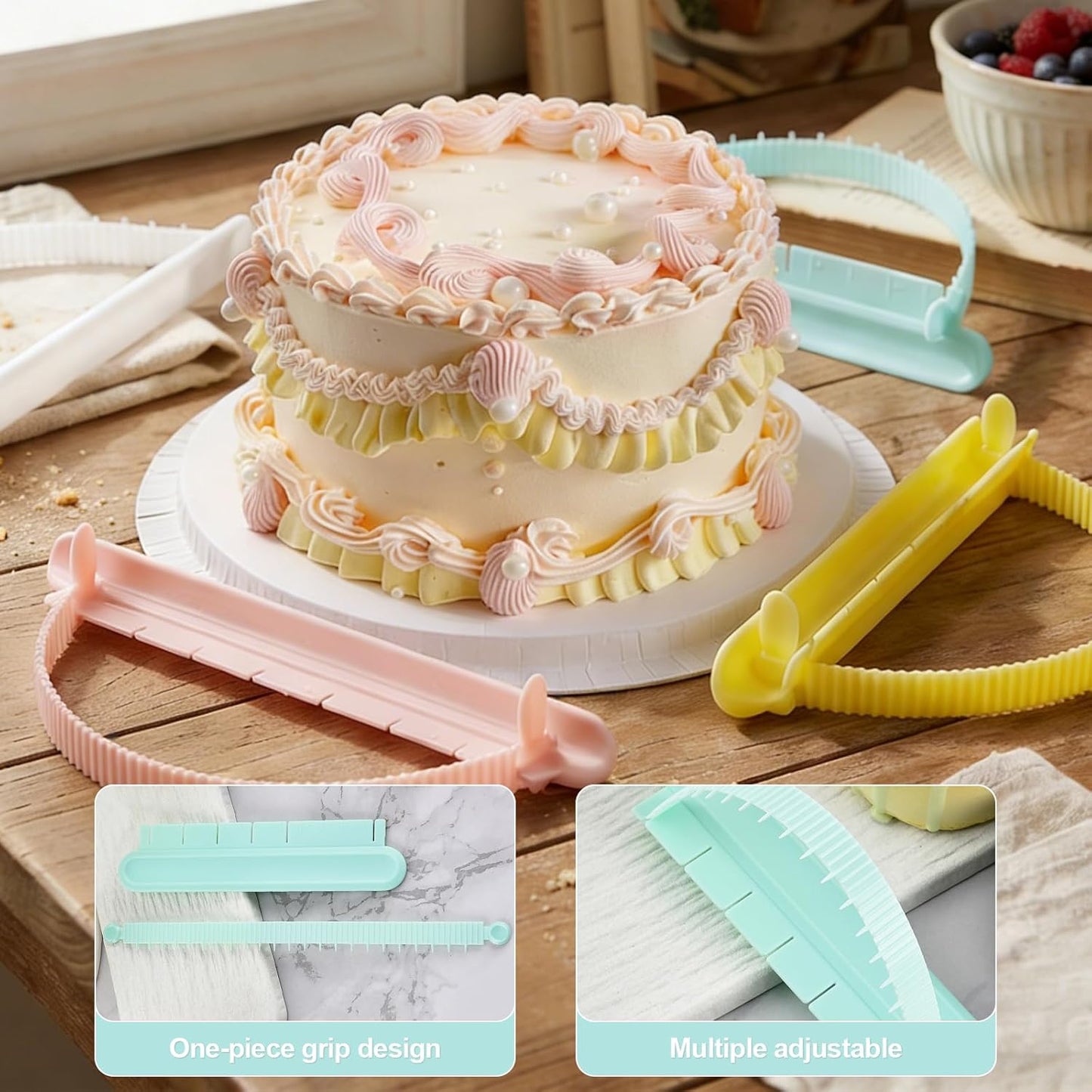 Herramienta guía arco pastel 4 pzas para principiantes y panaderos