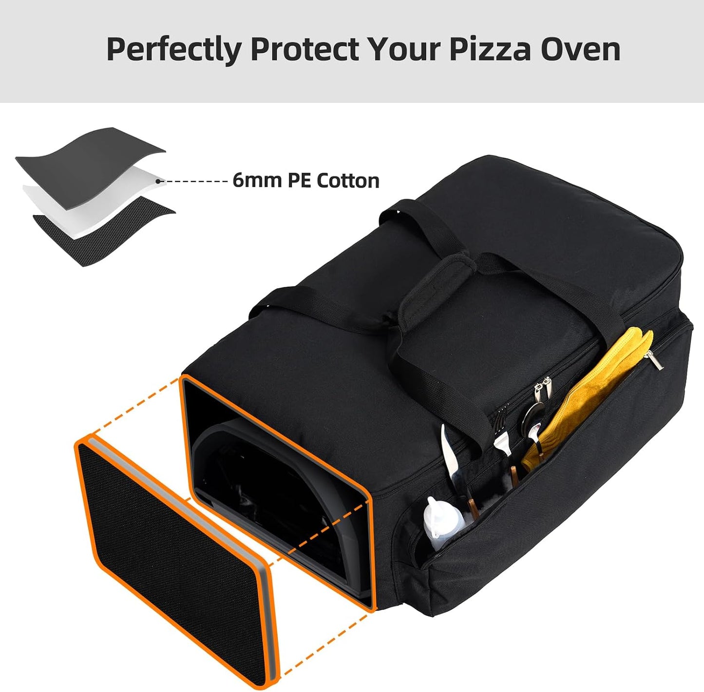 Bolsa transporte Ooni Koda 12 con bolsillos acolchada resistente